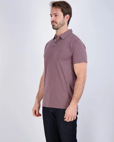Vista 28 de Real Essentials Paquete de 3: Polo de manga corta de algodón para hombre, de secado rápido, transpirable, (disponible en tallas grandes y altas)