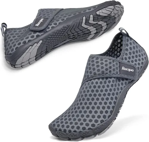 Vista 3 de Racqua Zapatos de agua sin cordones para hombre y mujer de secado rápido ligeros para playa natación piscina senderismo deportes