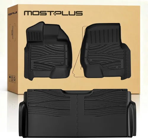Vista 21 de MOSTPLUS Alfombrillas para Tesla Modelo Y Juniper 2025 2026 para todo tipo de clima, TPE con alfombrilla de carga trasera y alfombrilla de respaldo