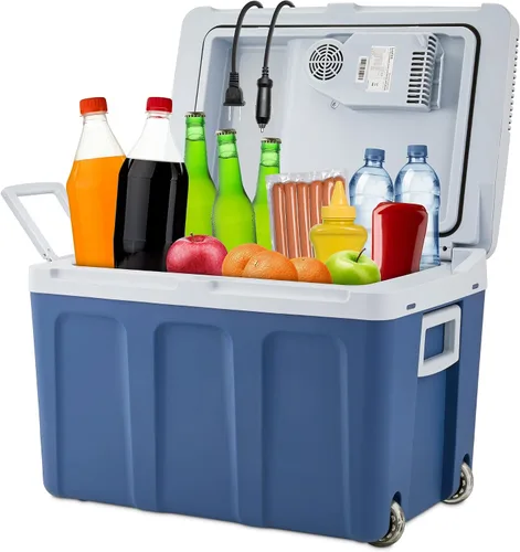 Vista 8 de Ivation Enfriador y calentador eléctrico con ruedas y asa Refrigerador termoeléctrico portátil de 48 cuartos de galón (45 L) para vehículos