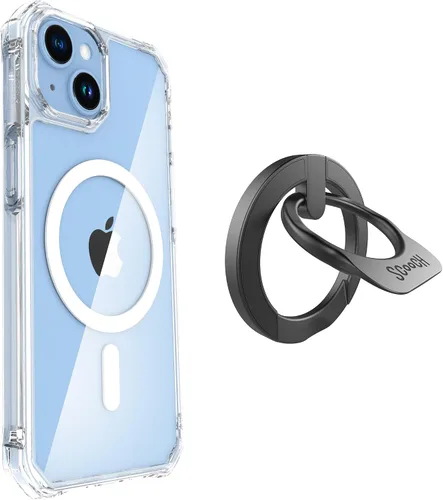 Vista 65 de Scooch para MagCase Compatible con iPhone 12 Mini Incluyendo MagRing 2.0, Soporte para Teléfono Compatible con MagSafe y Pata de Soporte