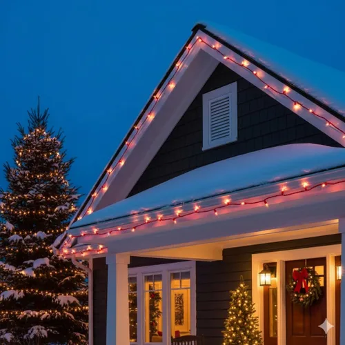 Vista 11 de Brite Star 50 Lt Designer Series Mini luces, transparente, cable rojo Alambre rojo transparente (50 Lt)