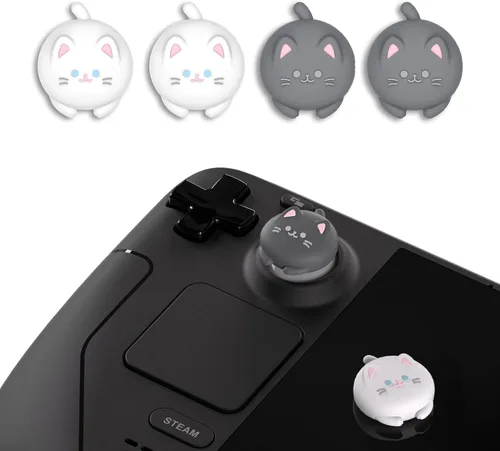 Vista 17 de PlayVital Thumb Grip Caps for Steam Deck LCD, Silicone Thumbsticks Grips Joystick Caps for Steam Deck OLED - Chubby Panda