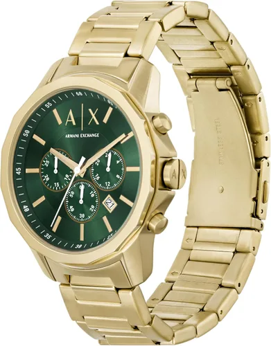 Vista 5 de Armani Exchange Reloj de vestir cronógrafo para hombre con correa de acero inoxidable o cuero