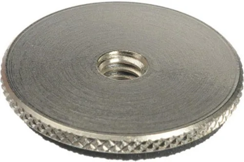 Vista 5 de Manfrotto Adaptador de montaje, rosca hembra de 1/4" x20 a macho de 3/8" con brida moleteada. (#3367)