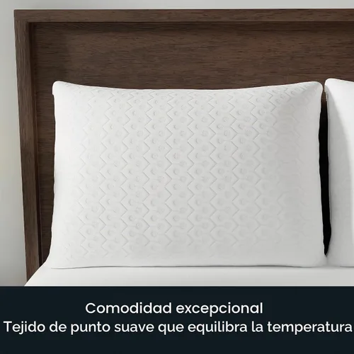 Vista 6 de AllerEase Platinum Allergy - Protector de almohada de punto estándar/Queen