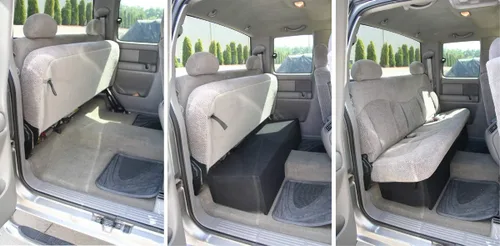Vista 5 de American Sound Connection Compatible con camioneta de cabina extendida completa Chevy Silverado o GMC Sierra 1999-2006 Caja de altavoz de 10
