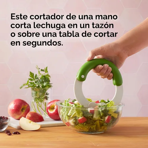 Vista 3 de Chef'n 104-259-120 SaladShears - Picador de lechuga de nailon, color blanco