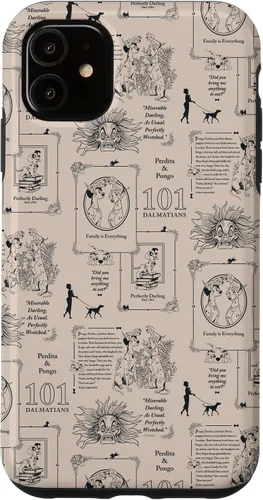 Vista 8 de Funda con estampado de libro vintage para iPhone 16 Disney 101 Dálmatas