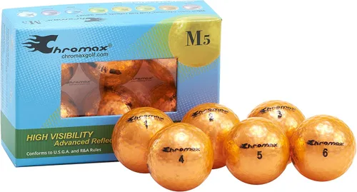 Vista 4 de Chromax Pelotas de golf metálicas de colores M5 (paquete de 6)