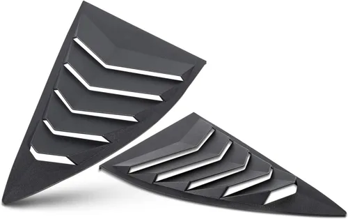 Vista 5 de Persianas para ventanas 2010-2015 Set trasero + lateral Protector solar para parabrisas color negro mate Compatible con Chevrolet Chevy Camaro 2010