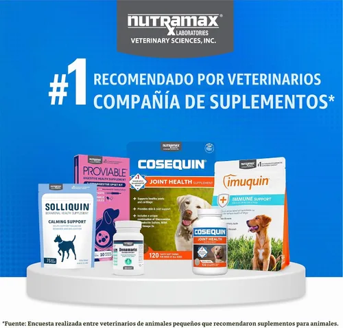Vista 9 de Nutramax Cosequin Suplemento para articulaciones de perro, MSM + Boswellia