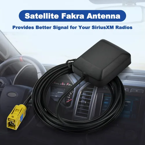Vista 3 de Eightwood Mini antena de radio satelital Fakra K Curry conector hembra compatible con Sirius XM Car Vehicle Trucks RV HD Hi-Fi Radio estéreo