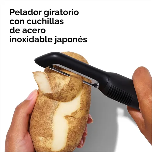 Vista 3 de OXO Good Grips - Juego de utensilios de cocina esenciales de acero inoxidable de 3 piezas
