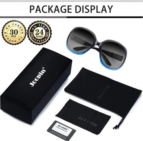 Vista 132 de Joopin Lentes de sol de gran tamaño para mujer, polarizados, grandes, para conducción, protección UV, grandes sombras
