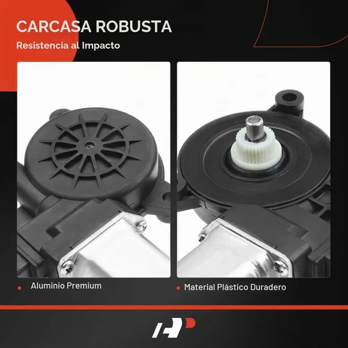 Vista 3 de A-Premium Motor de elevación de ventana eléctrica delantera o trasera lado del conductor, con 2 pines