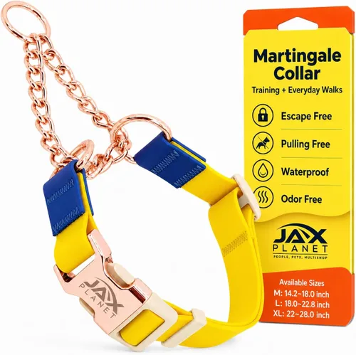 Vista 12 de Jelly - Collar para perro martingala impermeable, collar de nailon sin tirones con hebilla de metal de aleación y anillo en D para entrenamiento