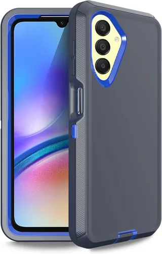 Vista 13 de Funda para Samsung Galaxy A17 5G, resistente a prueba de golpes, a prueba de polvo, 3 en 1, funda protectora resistente para Galaxy A17 5G (negro)
