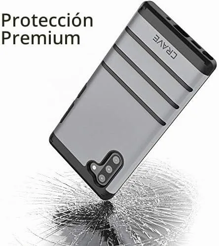 Vista 5 de Crave Funda para Note 10, funda de protección fuerte para Samsung Galaxy Note 10 - Pizarra