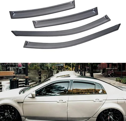 Vista 78 de Protectores de lluvia compatibles con modelos Trailblazer/GMC Envoy 2002-2009 para 5 pasajeros, visera de ventana lateral, deflector de viento