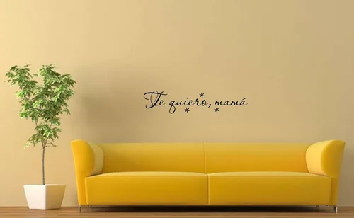 Vista 2 de Adhesivos decorativos para pared Te Quiero Mamá Te Amo Madre Día de la Madre Regalo Mensajes textos biblicos español Citas familiares
