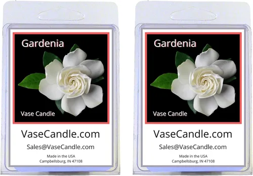 Vista 10 de Gardenia - Vela en jarrón con diseño de flores Gardenia, juego transparente