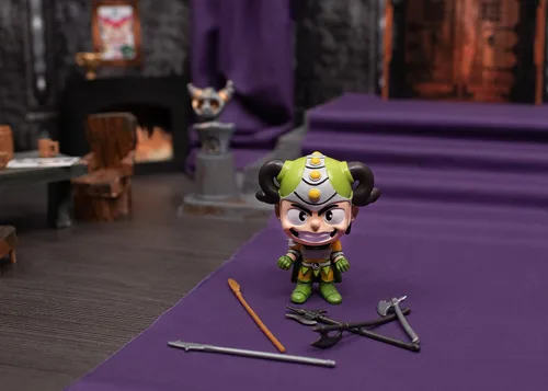 Vista 6 de Loki - Figura coleccionable en caja de resina pintada de 4 pulgadas, color verde limón