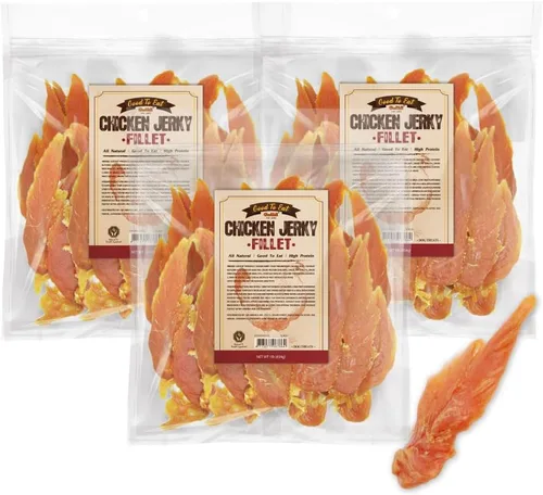 Vista 12 de Gootoe - Golosinas para perros, con alto contenido de proteínas, pechuga de pollo, 1 libra