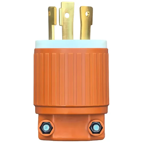 Vista 7 de Nema L5-30P - Enchufe de bloqueo para generador, bloqueo giratorio L5-30P, 30A 125V, 2 polos y 3 cables, conector de alimentación de CA montado