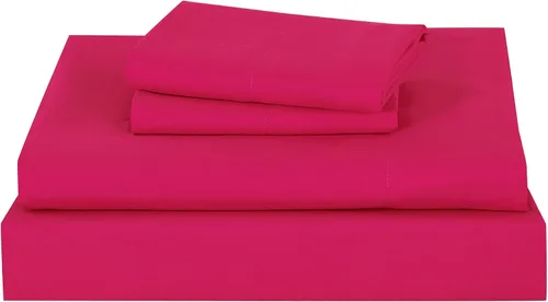 Vista 6 de ESCA Bed-in-a-Bag - Juego de sábanas y edredón de 9 piezas, color negro y rosa, juego de cama en bolsa, tamaño Queen