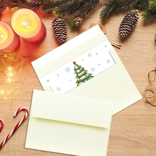 Vista 7 de Paquete de 200 sobres de invitación 5x7 con pelar y sellar para tarjetas, sobres A7 imprimibles a granel, sobres beige para boda, tarjetas