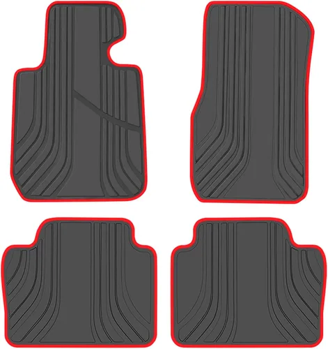 Vista 10 de Tapete de piso de automóvil personalizado para BMW Serie 3/4 2019-2025 G20 G21 M3(G80) M4(G83) i4(G26), juego de forros de goma negro y azul