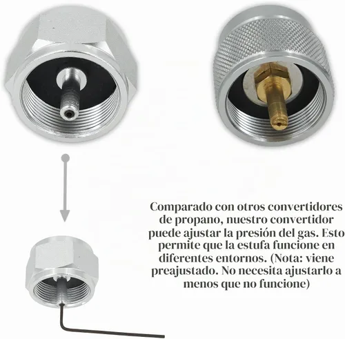 Vista 5 de Propano/butano multicombustible/ISO-butano 3 en 1 pequeña estufa que acampa para cocinar al aire libre