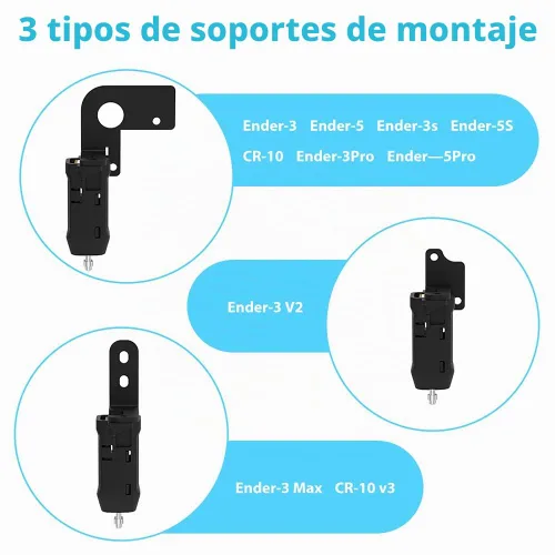 Vista 5 de Creality Kit oficial de nivelación automática CR Touch, impresora 3D, kit de sensor de nivelación de cama automático para Ender 3 / Ender 3 V2