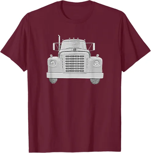 Vista 11 de Camiseta clásica de camión pesado International Harvester IH Loadstar, Negro, S