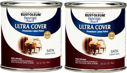 Vista 63 de Rust-Oleum 1976502 Painter's Touch - Pintura de látex, cuarto de galón, negro plano, 32 onzas líquidas, (paquete de 1)