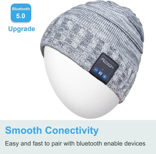 Vista 82 de Rotibox - Gorro inalámbrico con Bluetooth para deportes al aire libre, regalo de Navidad.