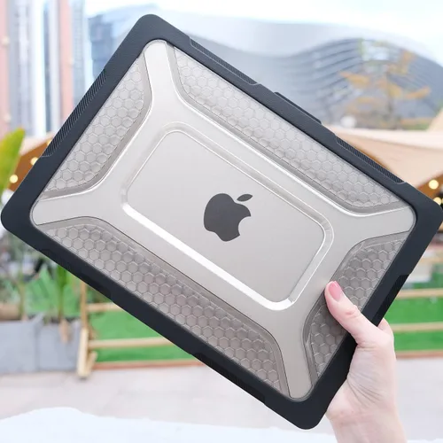 Vista 6 de Funda MEEgoodo para MacBook Air de 15 pulgadas 2025 2024 2023, Funda Compatible con Modelo (A3241/A3114/A2941) con Chip M4/M3/M2, Carcasa Rígida