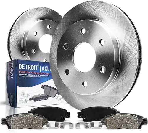 Vista 57 de Detroit Axle - Kit de freno delantero para Toyota RAV4 Prius V Lexus HS250h Scion xB Rotores de freno de disco de 10.83 pulgadas Pinza de freno