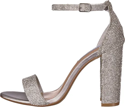 Vista 8 de Steve Madden mujeres Carrson cuero puntera abierta ocasión especial correa de tobillo san