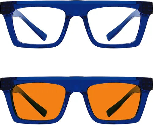 Vista 429 de Eyekepper Gafas de luz azul para hombre y mujer, paquete de 6 lentes Pilot Paquete de 6 color mezclado