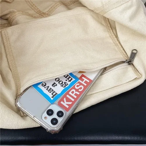 Vista 5 de Bolso de mano casual para mujer, bolso de mano Classiclote, bolso cruzado de lona vintage para mujer, Verde militar, Classiclote, vintage