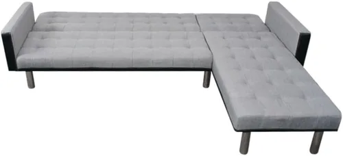 Vista 4 de Tela de sofá cama en forma de L, sofá club, sofá moderno, sofá VIP, sofá de vestíbulo, sofá cómodo, sofá de salón, sofá de balcón, sofá
