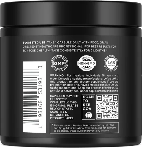 Vista 3 de Astaxantina 24 mg + licopeno 50 mg de fuerza clínica Carotenoides Suplemento para la piel w. 100% natural de microalgas - Los mejores suplementos