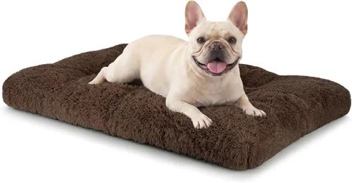 Vista 10 de JOEJOY - Almohadilla para cama para perro, cama de lujo lavable para perros, almohadilla suave antideslizante para perros pequeños, 23 x 18 Beige