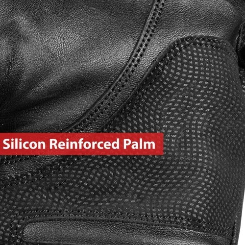 Vista 3 de Jackets 4 Bikes Guantes tácticos de cuero de cabra y AirMesh para hombre