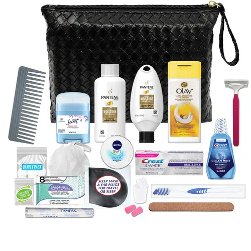 Vista 6 de Convenience Kits International - Artículos esenciales de viaje para el cuidado femenino "On-The-Go" para mujer que incluye: las marcas que conoces