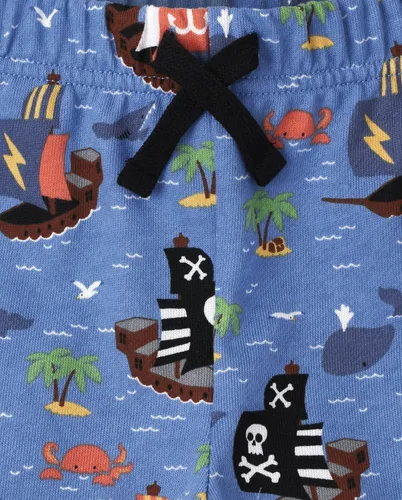 Vista 3 de The Children's Place Pantalones cortos deportivos y cotidianos para bebés