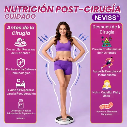 Vista 7 de NEVISS Bariatric Multivitamin with 45mg Iron Gummies for Women Men 120Ct