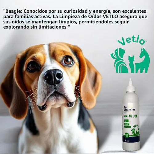 Vista 7 de Tratamiento de infección de oído para perros, limpiador de oídos con fórmula de aloe vera para limpiador de oídos para perros, evita infecciones
